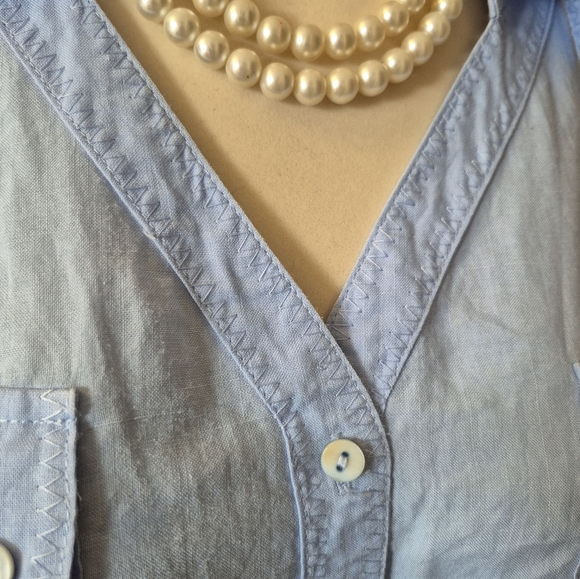 Light Blue Button-Up Shirt - Picture 6 of 16